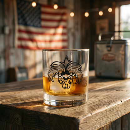 Frankie’s Rooster Claw Rocks Glass